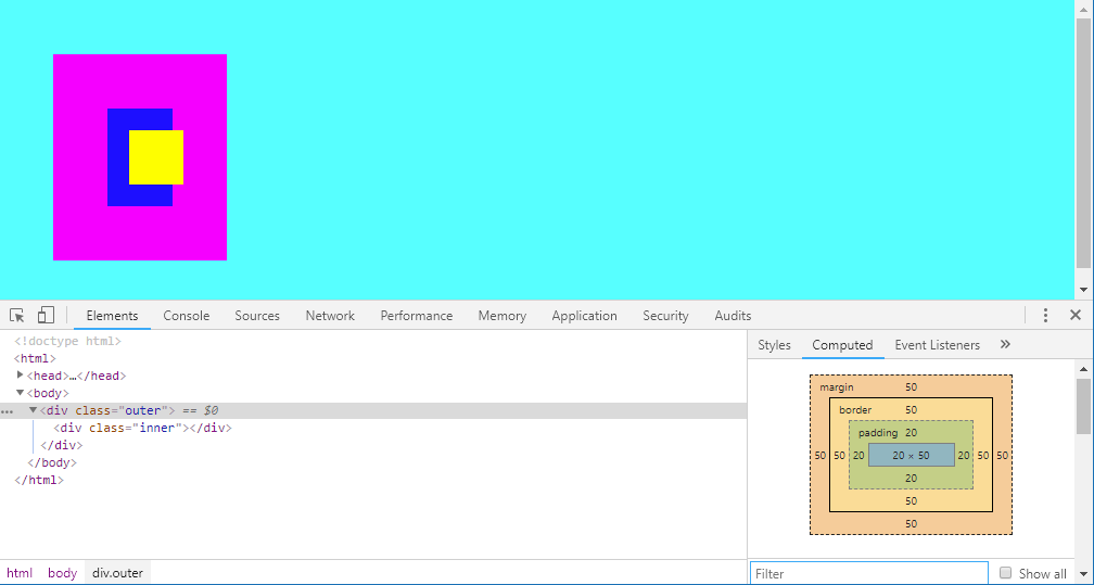 Screenshot - Block layout - smaller width